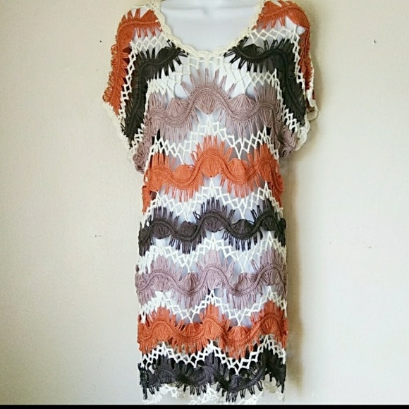 Other - NEW BOHO Crochet Cover-up Dress